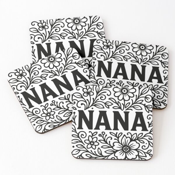 Item preview, Floral Nana Script – Decorative Typographic Art Hoodie designed and sold by HazelBergna.