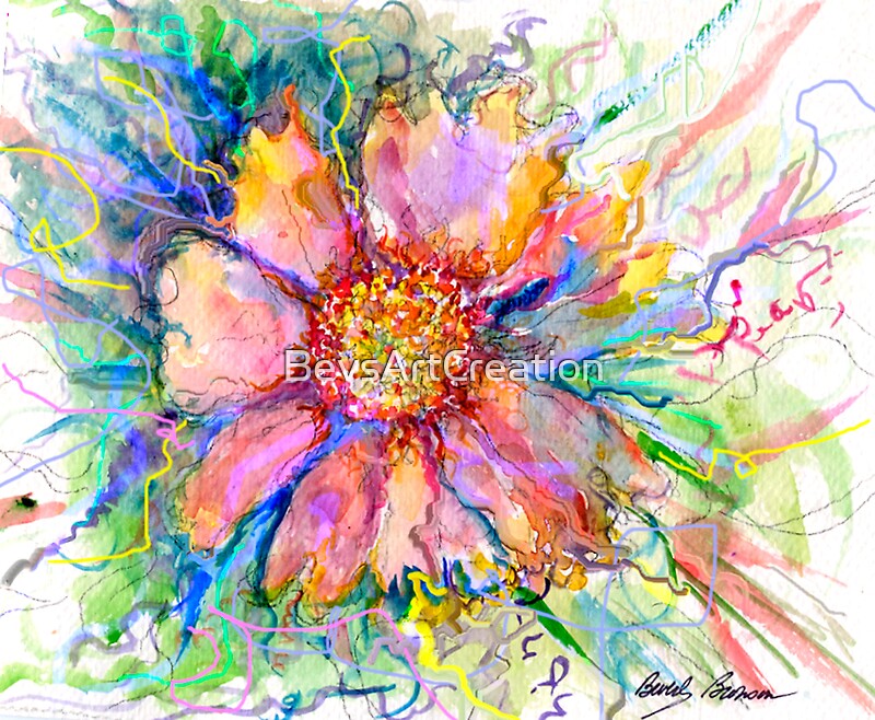 Expressive Watercolor Digital Art: Canvas Prints | Redbubble