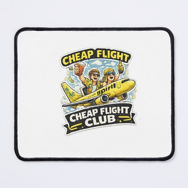 Item preview, Cheap Flight Club Funny Travel Sticker | Budget Traveler Humor Design designed and sold by Artbysarmina.