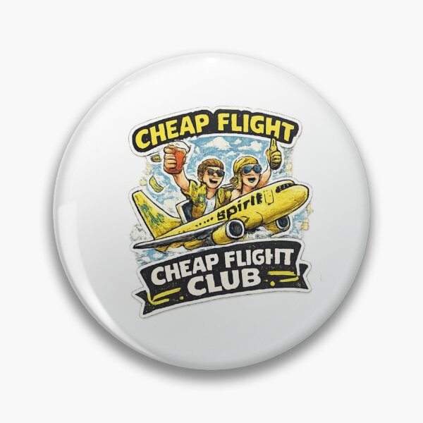 Item preview, Cheap Flight Club Funny Travel Sticker | Budget Traveler Humor Design designed and sold by Artbysarmina.