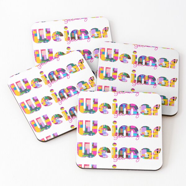 Item preview, Weimar, Germany, Vibrant Abstract City Typography Art designed and sold by Wanderful-roads.