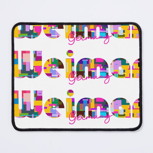 Item preview, Weimar, Germany, Vibrant Abstract City Typography Art designed and sold by Wanderful-roads.