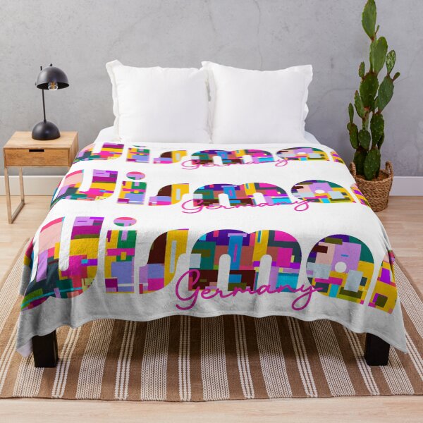 Item preview, Wismar, Germany, Vibrant Abstract City Typography Art designed and sold by Wanderful-roads.