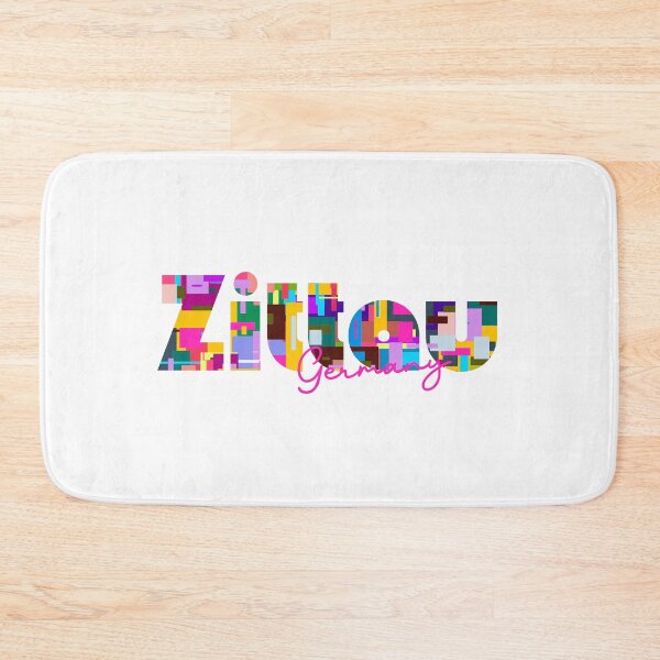 Item preview, Zittau, Germany, Vibrant Abstract City Typography Art designed and sold by Wanderful-roads.