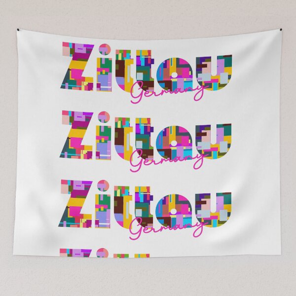 Item preview, Zittau, Germany, Vibrant Abstract City Typography Art designed and sold by Wanderful-roads.