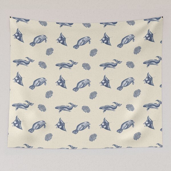 Item preview, Vintage Coastal Marine Pattern designed and sold by Zymetryart.