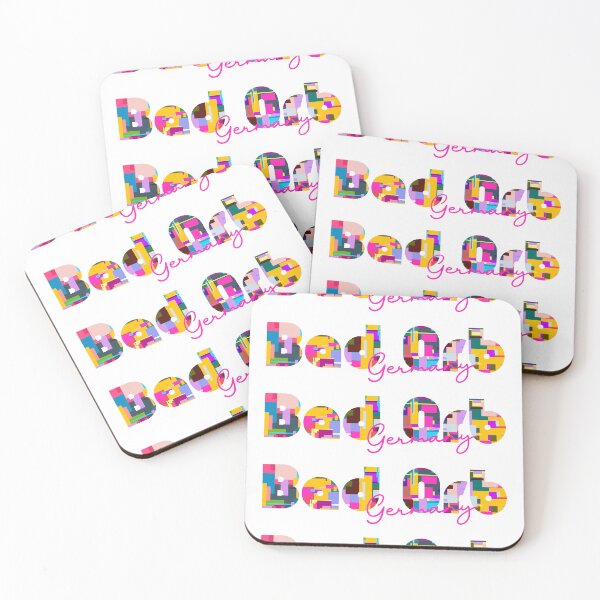 Item preview, Bad Orb, Germany, Vibrant Abstract City Typography Art designed and sold by Wanderful-roads.