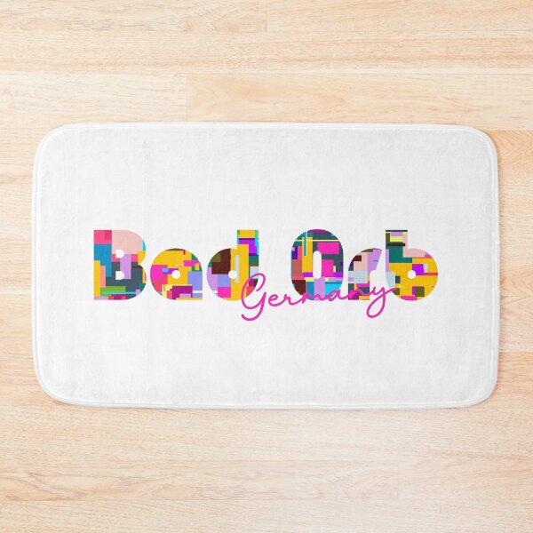 Item preview, Bad Orb, Germany, Vibrant Abstract City Typography Art designed and sold by Wanderful-roads.