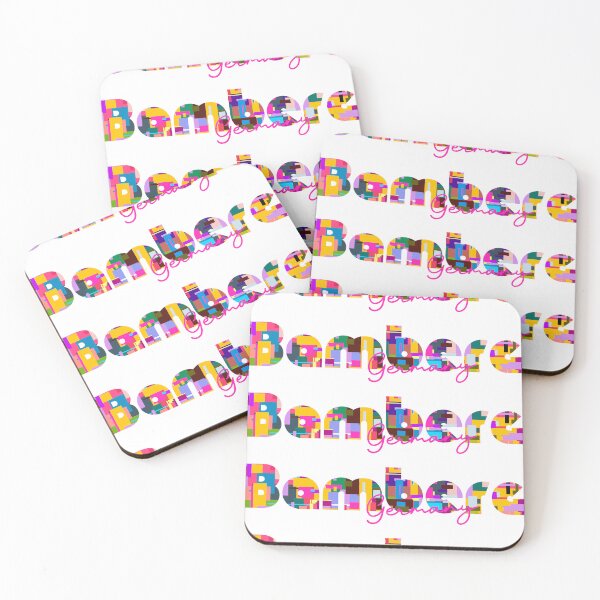 Item preview, Bamberg, Germany, Vibrant Abstract City Typography Art designed and sold by Wanderful-roads.