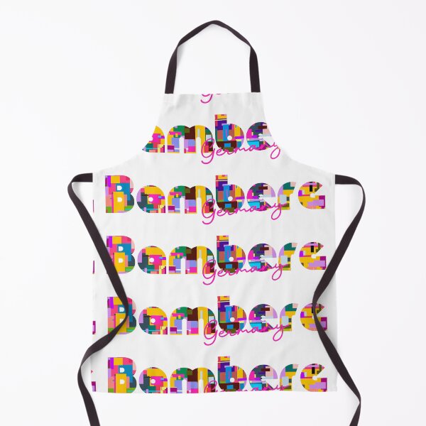 Item preview, Bamberg, Germany, Vibrant Abstract City Typography Art designed and sold by Wanderful-roads.