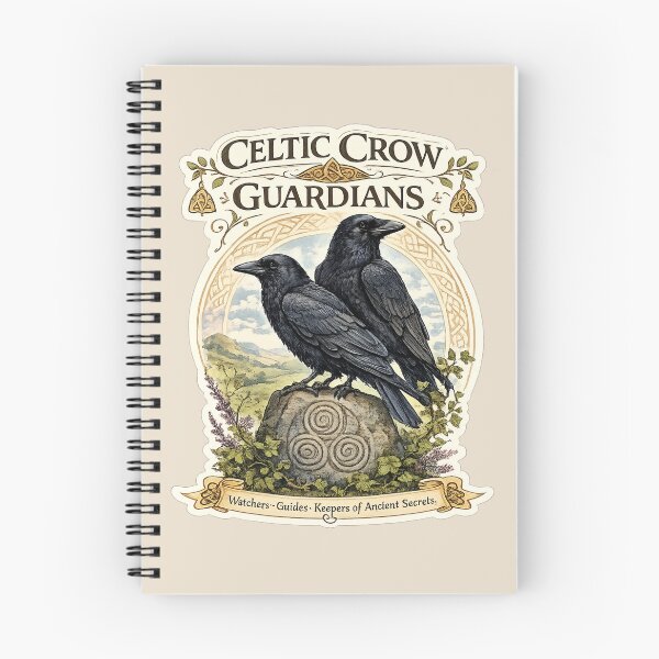 Item preview, Celtic Crow Guardians - Watchers of Ancient Secrets designed and sold by Myra365Art.