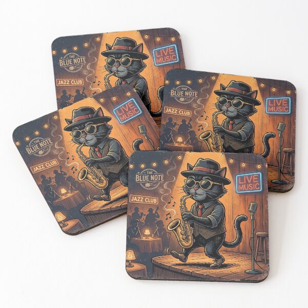 Item preview, Jazz Cat: The Smooth Saxophone Legend designed and sold by Style-InkPulse.
