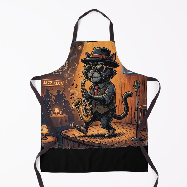Item preview, Jazz Cat: The Smooth Saxophone Legend designed and sold by Style-InkPulse.