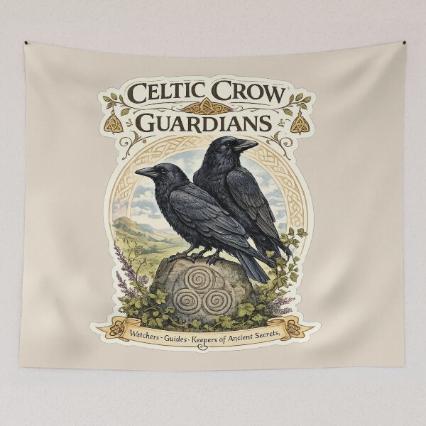Item preview, Celtic Crow Guardians - Watchers of Ancient Secrets designed and sold by Myra365Art.