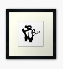 Ballet Pointe Shoe Framed Print