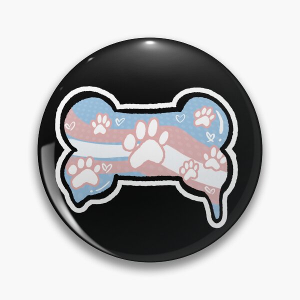 Item preview,  Subtle/Discreet Trans Puppy Pride Flag Bone designed and sold by ryeplease.