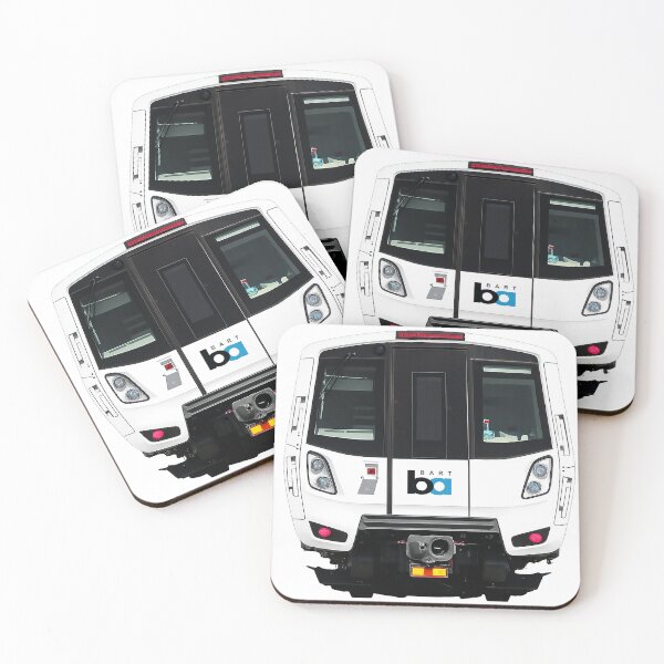 Item preview, Front View of Modern BART Train Isolated on Transparent Background designed and sold by PIXEL POP DESIGNS - Beyond the Norm!.