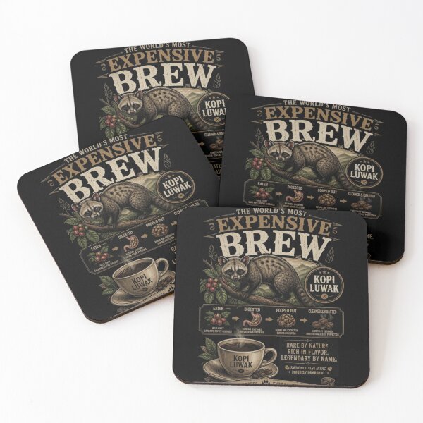 Item preview, The World's Most Expensive Brew.  Kopi Luwak Coffee. designed and sold by Birdie and Flynn.