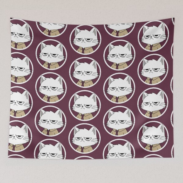 Item preview, Grumpy Office Cat | Funny Cat Sticker for Laptop | Sarcastic Cat Gift designed and sold by TheNicheNest.