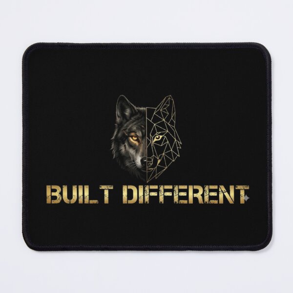 Item preview, Built Different Wolf Alpha Mindset - Motivational Gym & Hustle Graphic designed and sold by WildPeak Threads.