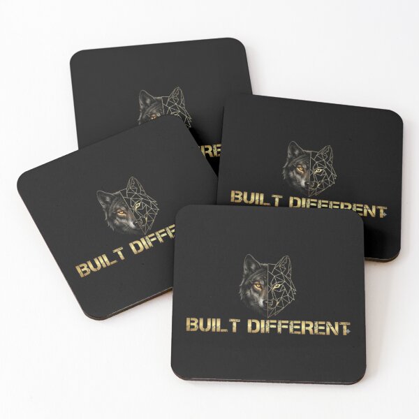 Item preview, Built Different Wolf Alpha Mindset - Motivational Gym & Hustle Graphic designed and sold by WildPeak Threads.
