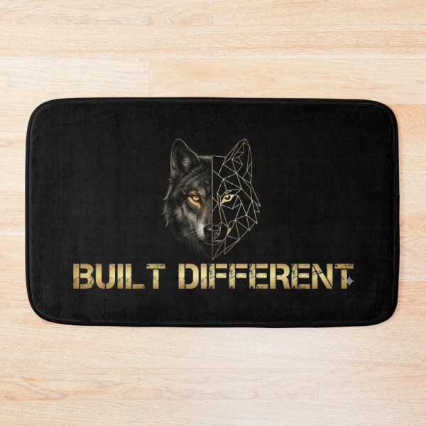 Item preview, Built Different Wolf Alpha Mindset - Motivational Gym & Hustle Graphic designed and sold by WildPeak Threads.