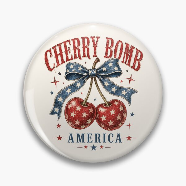 Item preview, Cherry Bomb America – Vintage Patriotic Cherries designed and sold by SweetLilith.