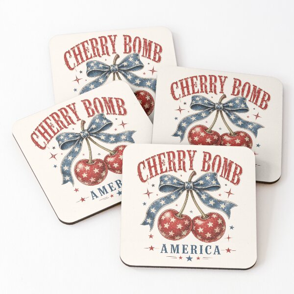 Item preview, Cherry Bomb America – Vintage Patriotic Cherries designed and sold by SweetLilith.