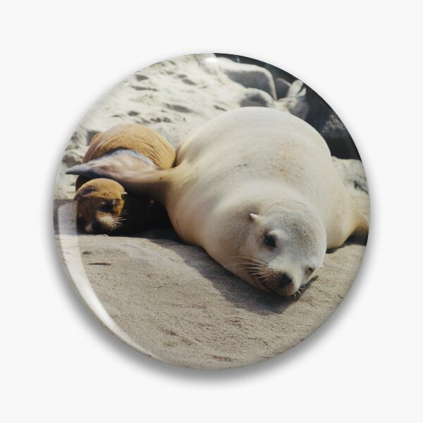 Item preview, Sweet Slumber: Sea Lion Mother and Pup designed and sold by sky earth human.