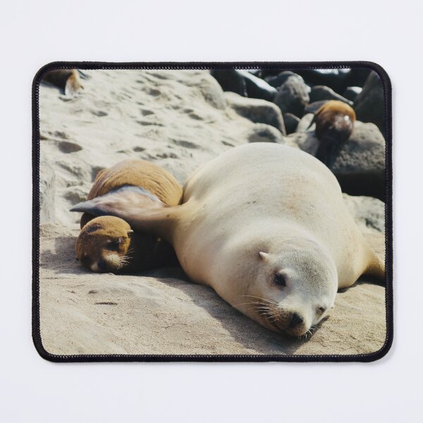 Item preview, Sweet Slumber: Sea Lion Mother and Pup designed and sold by sky earth human.