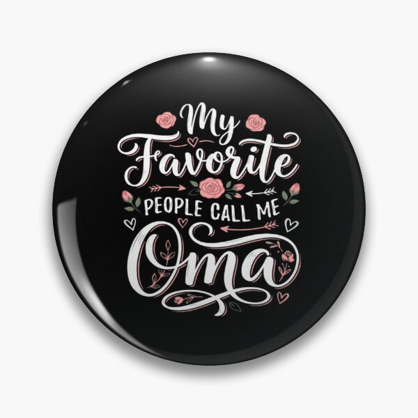 Item preview, Oma – My Favorite People Call Me Oma Floral Mother’s Day Gift Hoodie designed and sold by HazelBergna.
