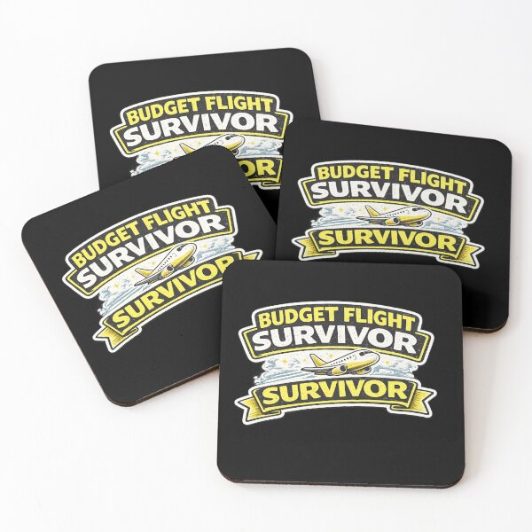 Item preview, Budget Flight Survivor Funny Travel Sticker | Budget Traveler Airplane Design designed and sold by Artbysarmina.