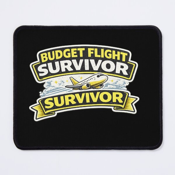 Item preview, Budget Flight Survivor Funny Travel Sticker | Budget Traveler Airplane Design designed and sold by Artbysarmina.