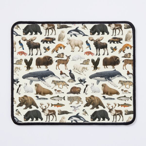 Item preview, Animals of Alaska Retro Style Wildlife Identification Chart designed and sold by kakarikihill.