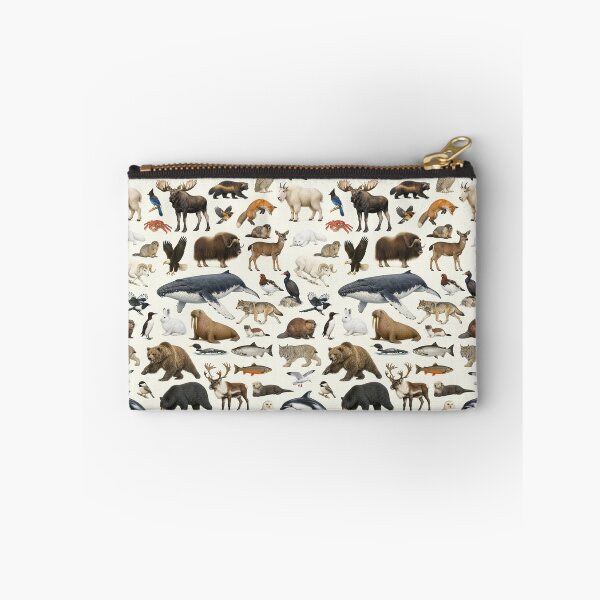 Item preview, Animals of Alaska Retro Style Wildlife Identification Chart designed and sold by kakarikihill.