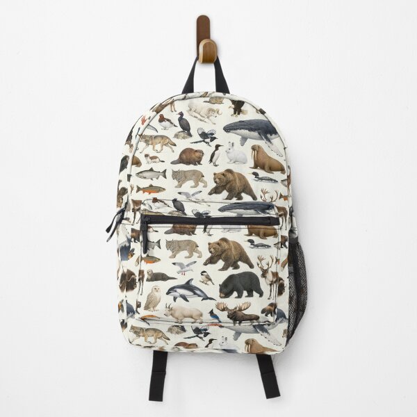 Item preview, Animals of Alaska Retro Style Wildlife Identification Chart designed and sold by kakarikihill.
