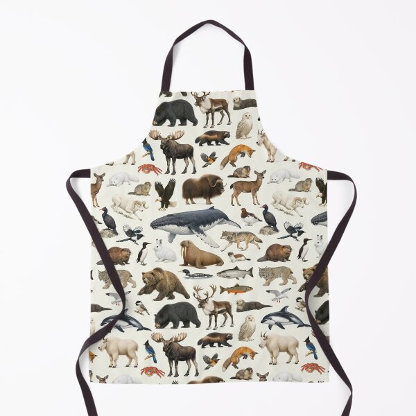 Item preview, Animals of Alaska Retro Style Wildlife Identification Chart designed and sold by kakarikihill.