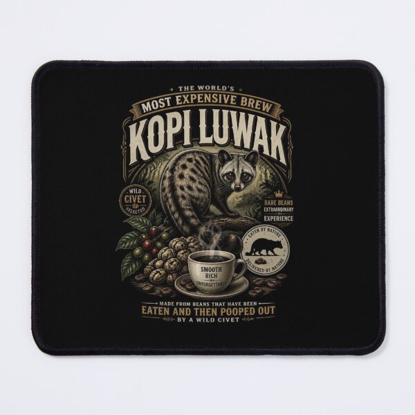 Item preview, The World's Most Expensive Brew. Kopi Luwak Coffee. designed and sold by Birdie and Flynn.