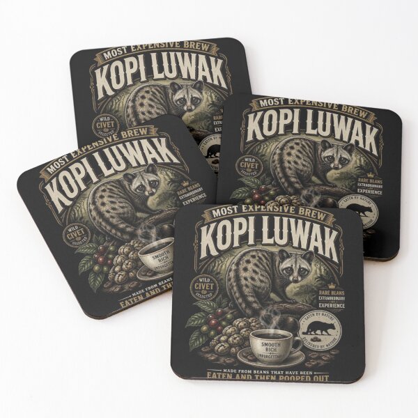 Item preview, The World's Most Expensive Brew. Kopi Luwak Coffee. designed and sold by Birdie and Flynn.