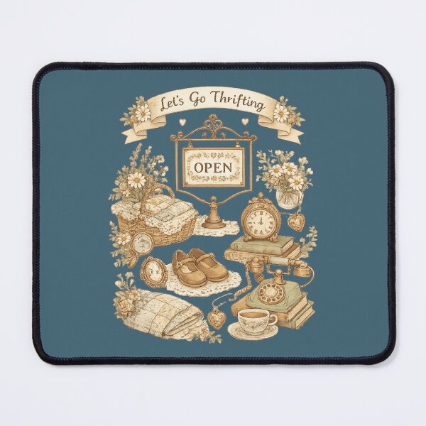 Item preview, Let's Go Thrifting | Thrift Store | Vintage Cottagecore Style Graphic designed and sold by Made by Tamar.