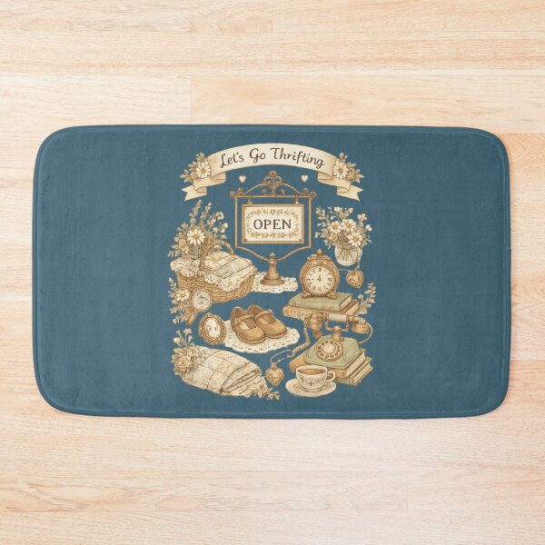 Item preview, Let's Go Thrifting | Thrift Store | Vintage Cottagecore Style Graphic designed and sold by Made by Tamar.