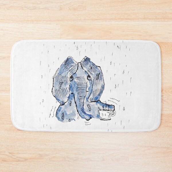 Item preview, ​Refreshing! - Deadpan Elephant Sketch - Transparent Background designed and sold by Rak Scenist.