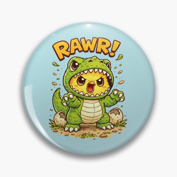 Item preview, Cute Chick in T-Rex Costume Cartoon designed and sold by Sn1ver.