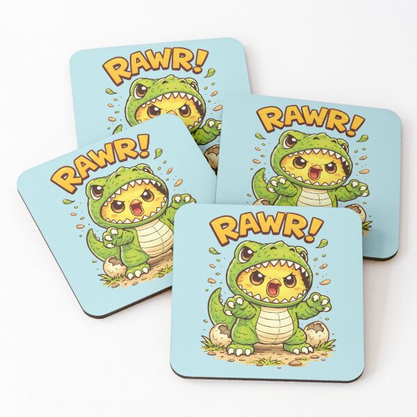 Item preview, Cute Chick in T-Rex Costume Cartoon designed and sold by Sn1ver.