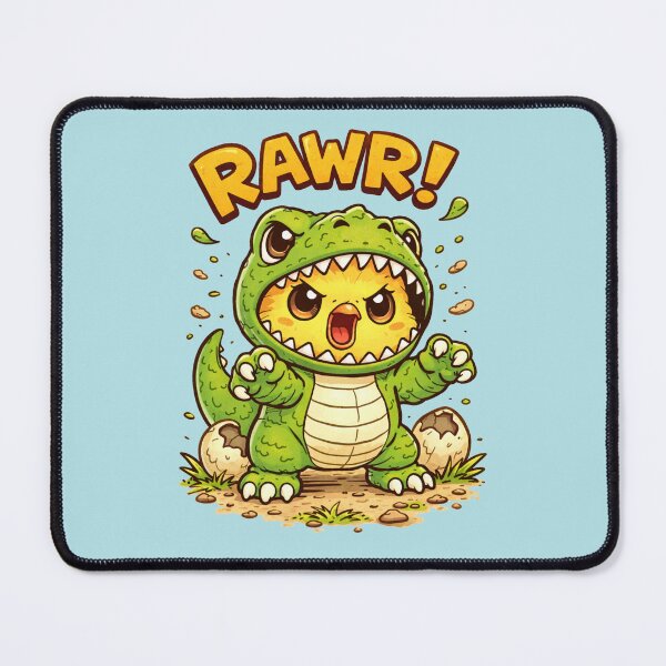 Item preview, Cute Chick in T-Rex Costume Cartoon designed and sold by Sn1ver.