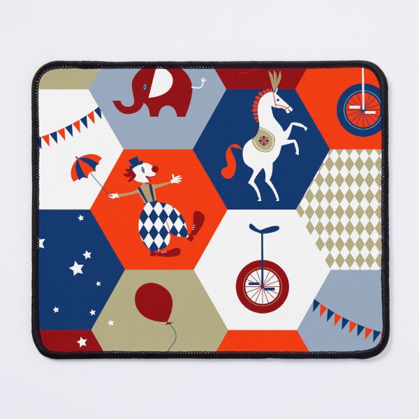 Item preview, Hexagon Circus - red-blue-beige designed and sold by kobyakov.