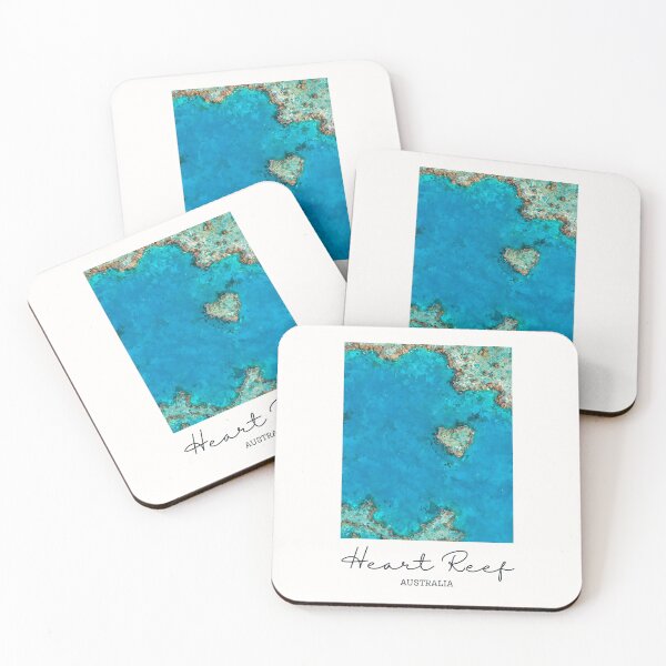 Item preview, Heart Reef Whitsunday Islands Australia - Vintage Souvenir designed and sold by twentytwo ART souvenir designs.