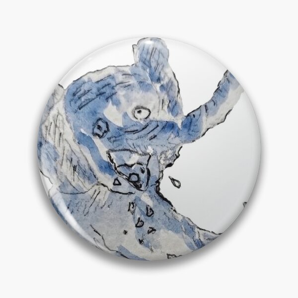 Item preview, Too Soon to be Hungry - Deadpan Elephant Watercolor Sketch - Transparent Background designed and sold by Rak Scenist.