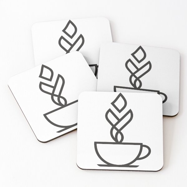 Item preview, Minimalist Coffee Cup Abstract Line Art Cafe Design designed and sold by tineldesign.