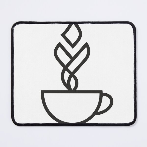 Item preview, Minimalist Coffee Cup Abstract Line Art Cafe Design designed and sold by tineldesign.